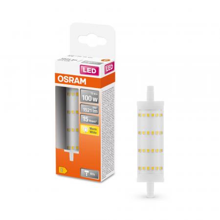 OSRAM R7s Stablampe STAR LINE R7s 118.0 mm 12.5W wie 100W 2700K warmweißes Licht